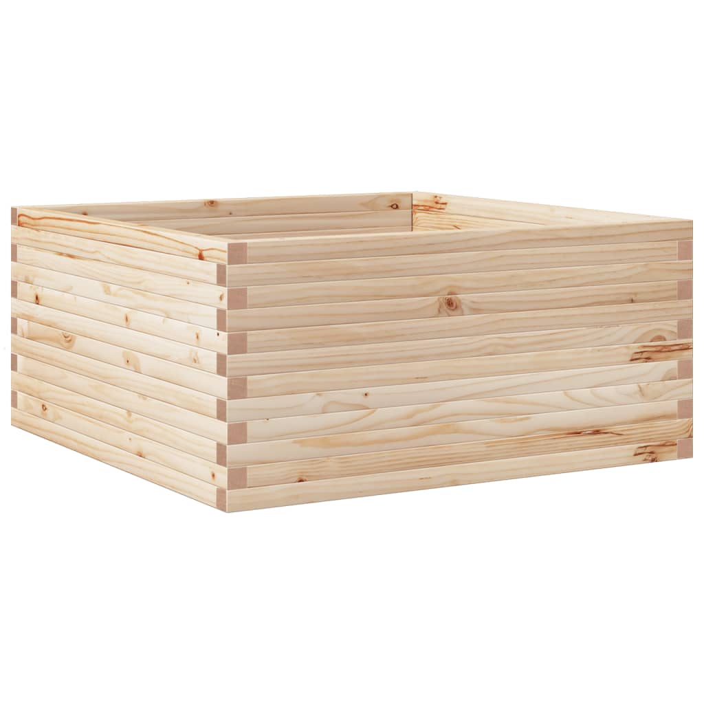 vidaXL Fioriera da Giardino 100x100x46 cm in Legno Massello di Pino