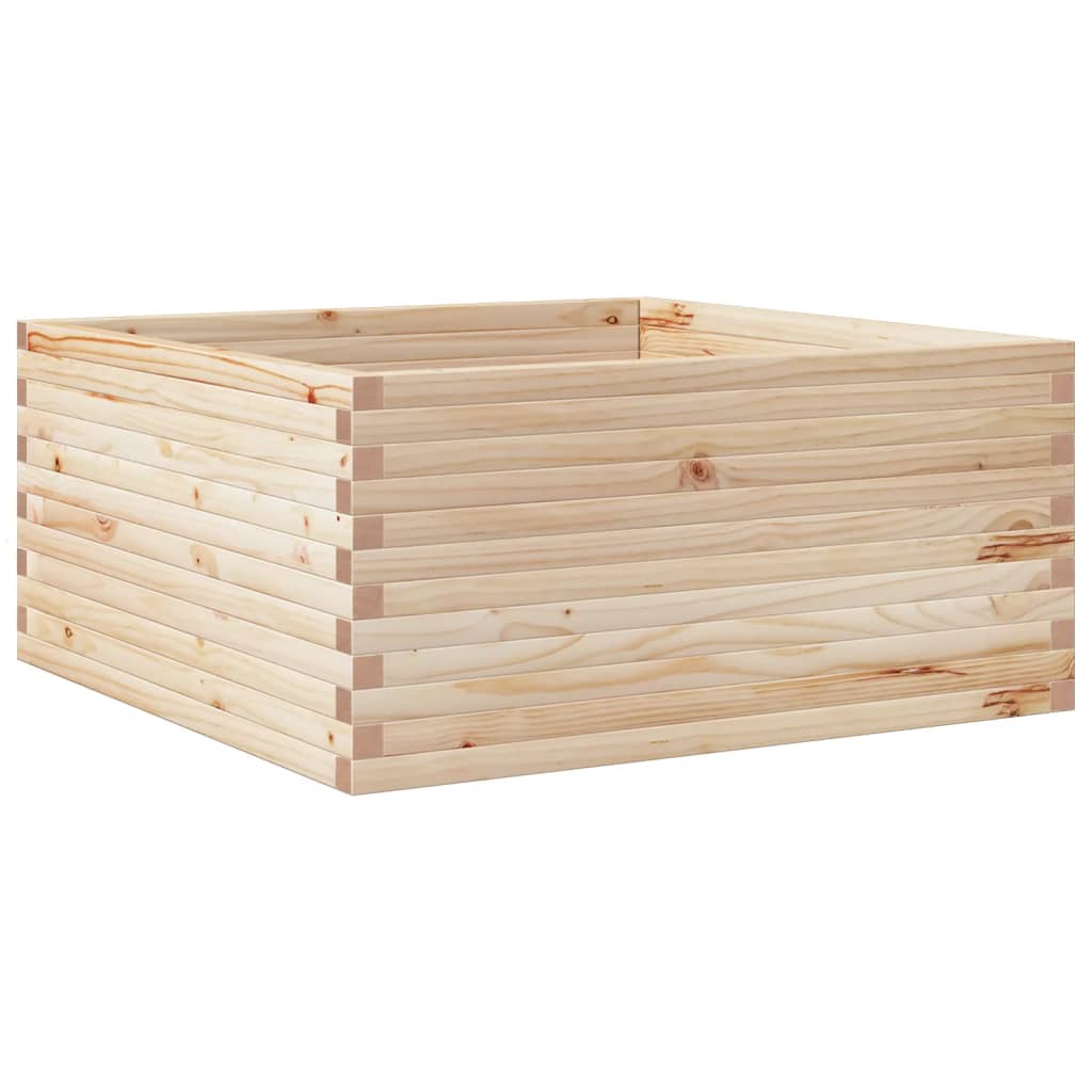 vidaXL Fioriera da Giardino 100x100x46 cm in Legno Massello di Pino
