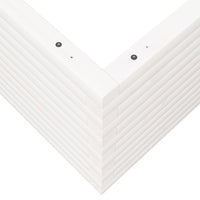 Fioriera da Giardino Bianca 100x100x46cm Legno Massello di Pino 3282430