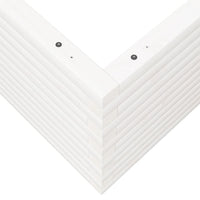 Fioriera da Giardino Bianca 110x110x46cm Legno Massello di Pino 3282435