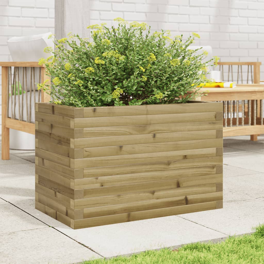 Fioriera da Giardino 70x40x46 cm in Legno di Pino Impregnato 3282443