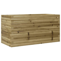 vidaXL Fioriera da Giardino 90x40x46 cm in Legno di Pino Impregnato