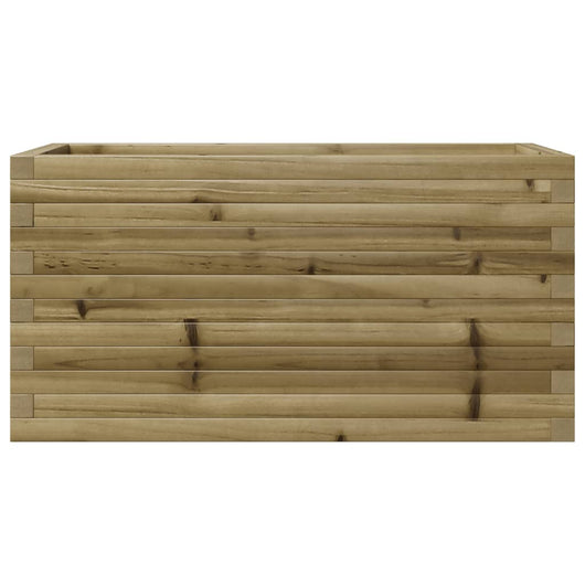 Vassoio per fioriera aiuola rialzata piante fiori terrazza giardino 90 x 40 x 46 cm legno di pino impregnato marrone 02_0037979