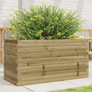vidaXL Fioriera da Giardino 90x40x46 cm in Legno di Pino Impregnato
