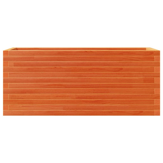 Vassoio per fioriera aiuola rialzata piante fiori terrazza giardino cera 110 x 40 x 46 cm legno di pino massiccio marrone 02_0038432