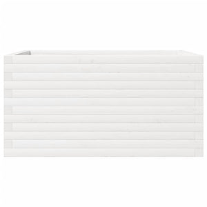 Vassoio per fioriera aiuola rialzata piante fiori terrazza giardino 90 x 60 x 46 cm legno massello di pino bianco 02_0038021