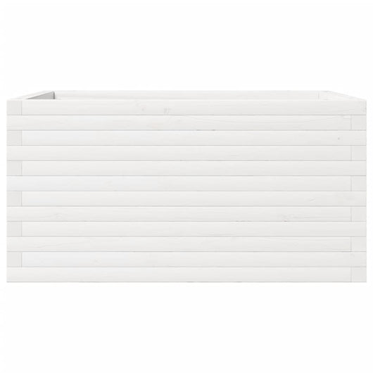 Vassoio per fioriera aiuola rialzata piante fiori terrazza giardino 90 x 60 x 46 cm legno massello di pino bianco 02_0038021