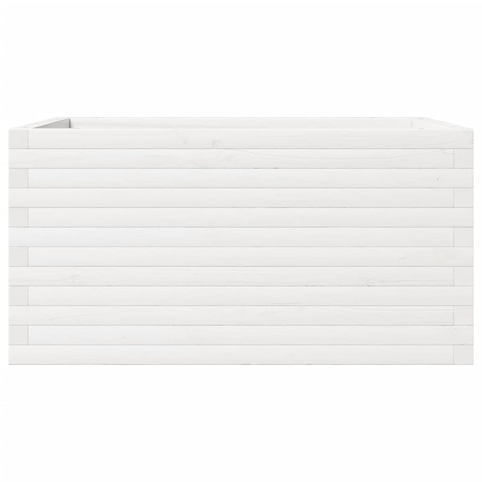 Vassoio per fioriera aiuola rialzata piante fiori terrazza giardino 90 x 60 x 46 cm legno massello di pino bianco 02_0038021