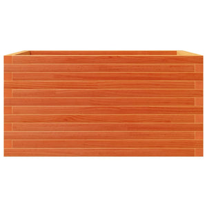 Fioriera Giardino-Vaso da Esterno-Contenitore per Piante Marrone Cera 90x60x46 cm Legno Massello Pino