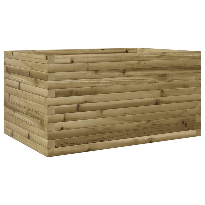 Vassoio per fioriera aiuola rialzata piante fiori terrazza giardino 90 x 60 x 46 cm legno di pino impregnato marrone 02_0038019
