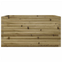 Vassoio per fioriera aiuola rialzata piante fiori terrazza giardino 90 x 60 x 46 cm legno di pino impregnato marrone 02_0038019