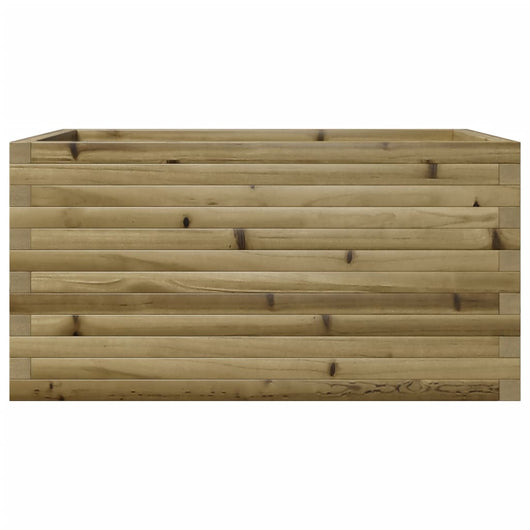 Vassoio per fioriera aiuola rialzata piante fiori terrazza giardino 90 x 60 x 46 cm legno di pino impregnato marrone 02_0038019