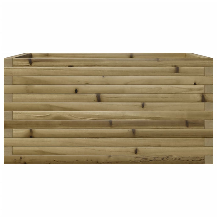 Vassoio per fioriera aiuola rialzata piante fiori terrazza giardino 90 x 60 x 46 cm legno di pino impregnato marrone 02_0038019
