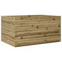 Vassoio per fioriera aiuola rialzata piante fiori terrazza giardino 90 x 60 x 46 cm legno di pino impregnato marrone 02_0038019