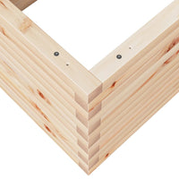 Fioriera da Giardino 110x60x46 cm in Legno Massello di Pino