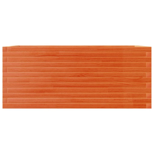 Vassoio per fioriera aiuola rialzata piante fiori terrazza giardino cera 110 x 60 x 46 cm legno di pino massiccio marrone 02_0038441