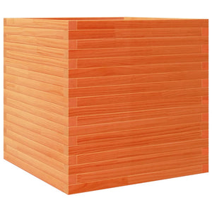 Vassoio per fioriera aiuola rialzata piante fiori terrazza giardino cera 70 x 70 x 68,5 cm legno di pino massiccio marrone 02_0038494