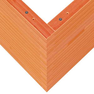 Vassoio per fioriera aiuola rialzata piante fiori terrazza giardino cera 70 x 70 x 68,5 cm legno di pino massiccio marrone 02_0038494