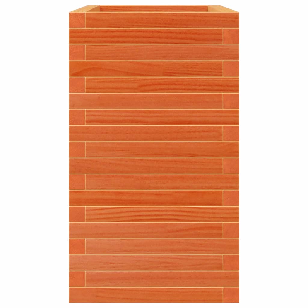 Vassoio per fioriera aiuola rialzata piante fiori terrazza giardino cera 70 x 40 x 68,5 cm legno di pino massiccio marrone 02_0038485