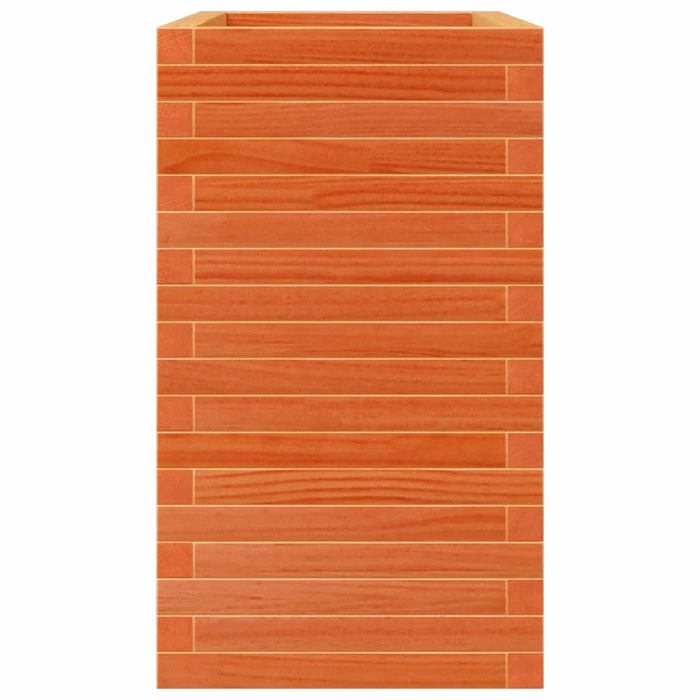 Vassoio per fioriera aiuola rialzata piante fiori terrazza giardino cera 70 x 40 x 68,5 cm legno di pino massiccio marrone 02_0038485