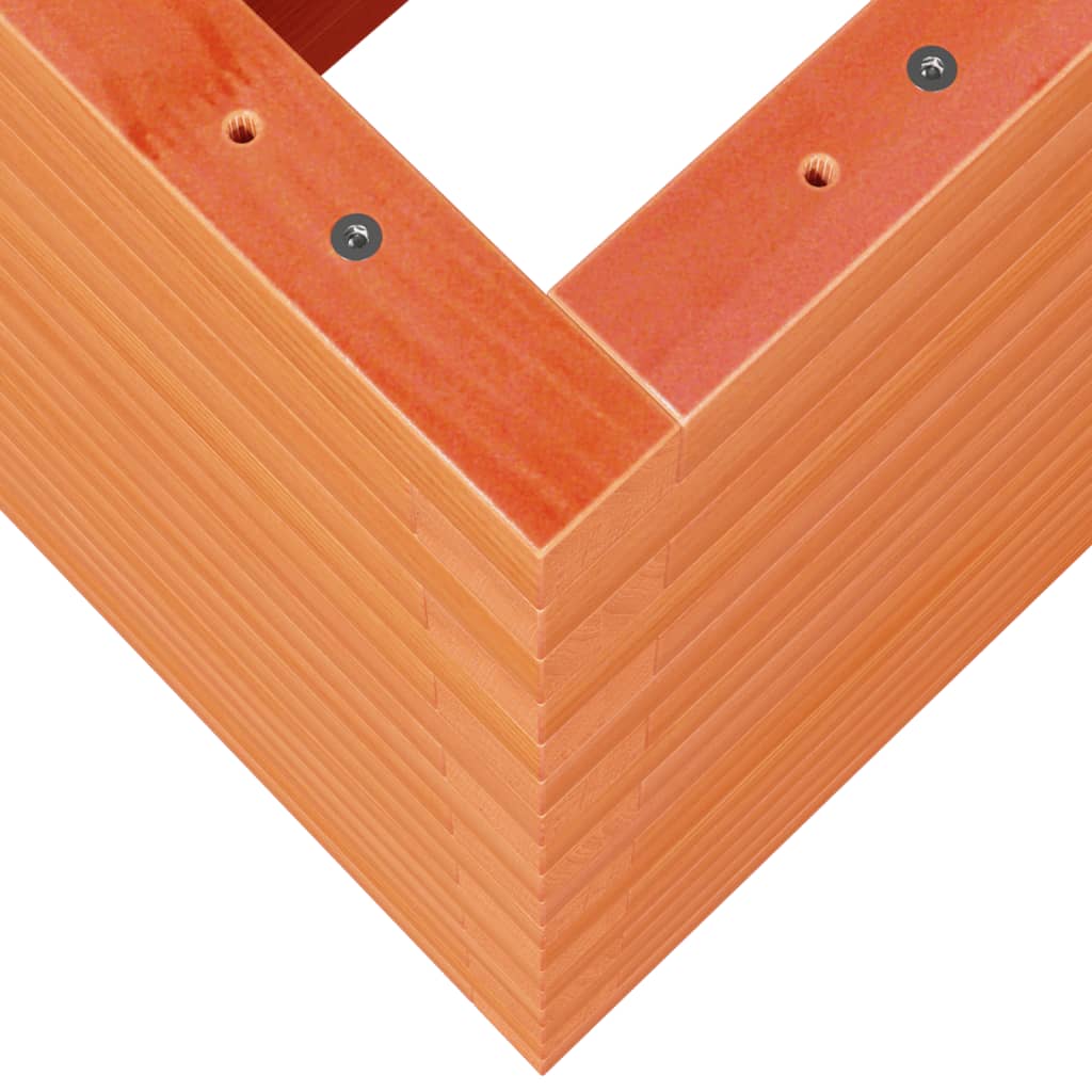 Vassoio per fioriera aiuola rialzata piante fiori terrazza giardino cera 70 x 40 x 68,5 cm legno di pino massiccio marrone 02_0038485