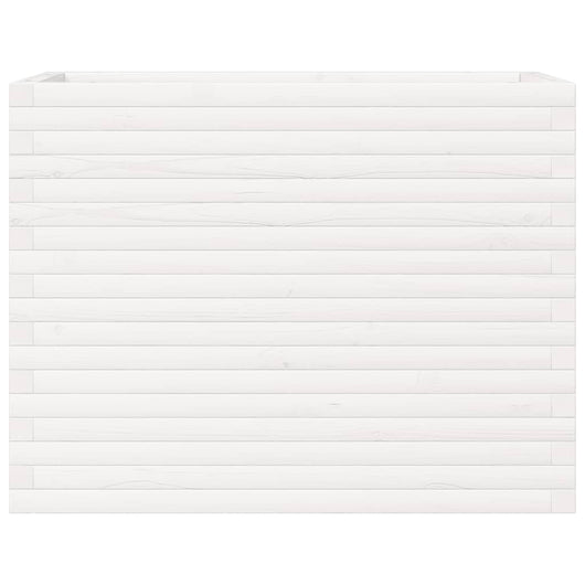 Vassoio per fioriera aiuola rialzata piante fiori terrazza giardino 90 x 40 x 68,5 cm legno di pino massiccio bianco 02_0037992