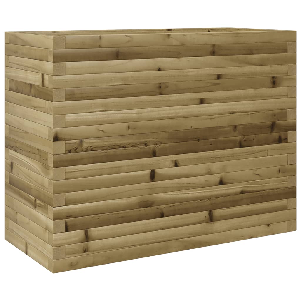 Vassoio per fioriera aiuola rialzata piante fiori terrazza giardino 90 x 40 x 68,5 cm legno di pino impregnato marrone 02_0037990