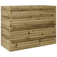 Vassoio per fioriera aiuola rialzata piante fiori terrazza giardino 90 x 40 x 68,5 cm legno di pino impregnato marrone 02_0037990
