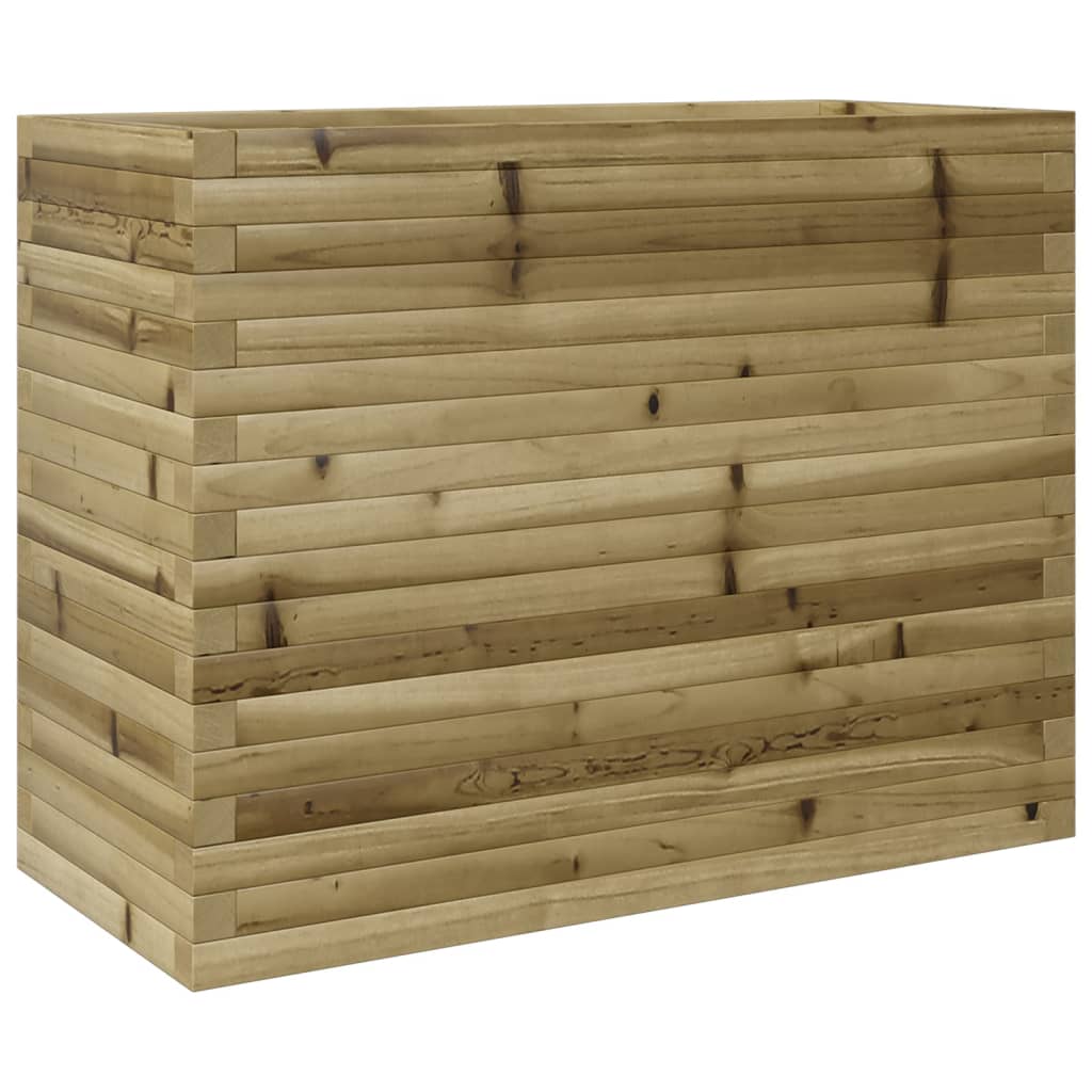 Vassoio per fioriera aiuola rialzata piante fiori terrazza giardino 90 x 40 x 68,5 cm legno di pino impregnato marrone 02_0037990