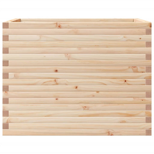 Vassoio per fioriera aiuola rialzata piante fiori terrazza giardino 90 x 60 x 68,5 cm legno di pino massiccio marrone 02_0038032