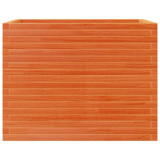 Vassoio per fioriera aiuola rialzata piante fiori terrazza giardino cera 90 x 60 x 68,5 cm legno di pino massiccio marrone 02_0038524
