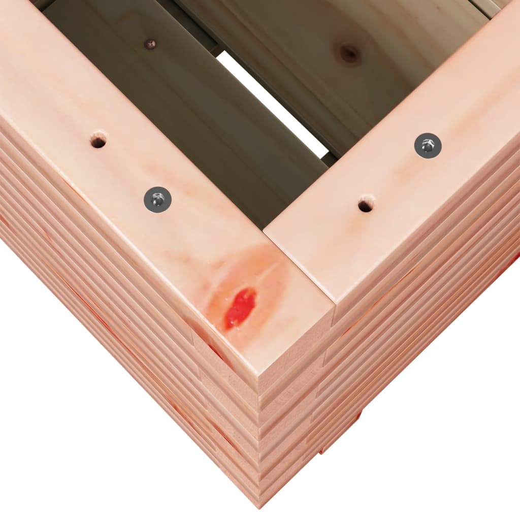 Vassoio per fioriera aiuola rialzata piante fiori terrazza giardino 40 x 40 x 49,5 cm legno massello marrone Douglas 02_0037568