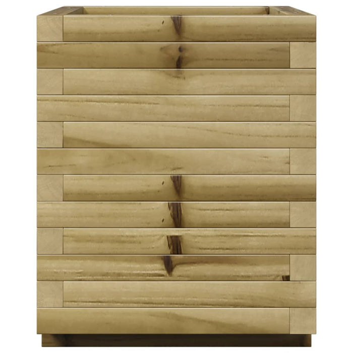 Vassoio per fioriera aiuola rialzata piante fiori terrazza giardino 40 x 40 x 49,5 cm legno di pino impregnato marrone 02_0037565