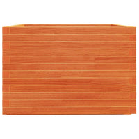 Vassoio per fioriera aiuola rialzata piante fiori terrazza giardino cera 70 x 70 x 49,5 cm legno di pino massiccio marrone 02_0038492
