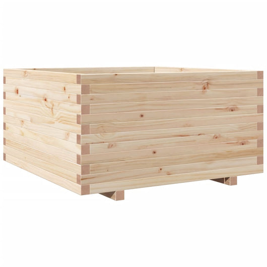 Vassoio per fioriera aiuola rialzata piante fiori terrazza giardino 90 x 90 x 49,5 cm legno di pino massiccio marrone 02_0038056