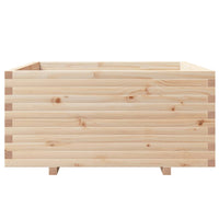 Vassoio per fioriera aiuola rialzata piante fiori terrazza giardino 100 x 100 x 49,5 cm legno di pino massiccio marrone 02_0037262