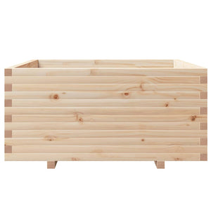 Vassoio per fioriera aiuola rialzata piante fiori terrazza giardino 100 x 100 x 49,5 cm legno di pino massiccio marrone 02_0037262