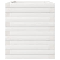 Vassoio per fioriera aiuola rialzata piante fiori terrazza giardino 70 x 40 x 49,5 cm legno di pino massiccio bianco 02_0037790