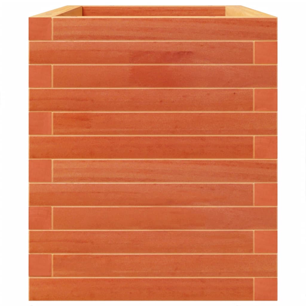 Vassoio per fioriera aiuola rialzata piante fiori terrazza giardino cera 70 x 40 x 49,5 cm legno di pino massiccio marrone 02_0038483