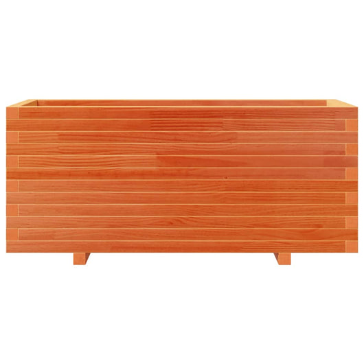 Vassoio per fioriera aiuola rialzata piante fiori terrazza giardino cera 110 x 40 x 49,5 cm legno di pino massiccio marrone 02_0038434