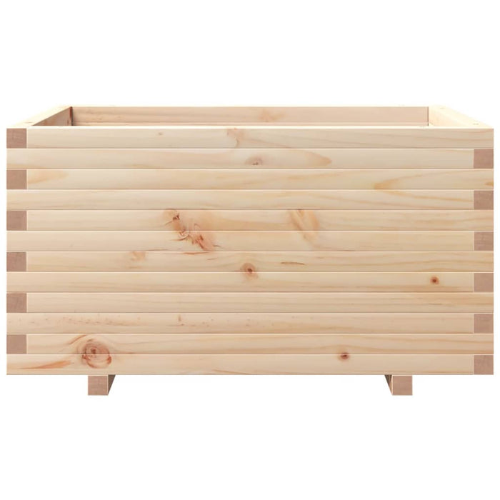 Vassoio per fioriera aiuola rialzata piante fiori terrazza giardino 90 x 60 x 49,5 cm legno di pino massiccio marrone 02_0038026