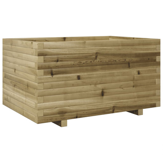 Vassoio per fioriera aiuola rialzata piante fiori terrazza giardino 90 x 60 x 49,5 cm legno di pino impregnato marrone 02_0038024