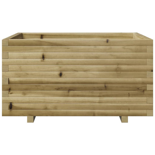 Vassoio per fioriera aiuola rialzata piante fiori terrazza giardino 90 x 60 x 49,5 cm legno di pino impregnato marrone 02_0038024