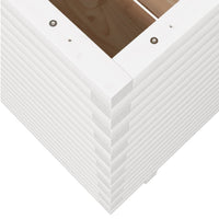 Vassoio per fioriera aiuola rialzata piante fiori terrazza giardino 70 x 70 x 72,5 cm legno di pino massiccio bianco 02_0037842
