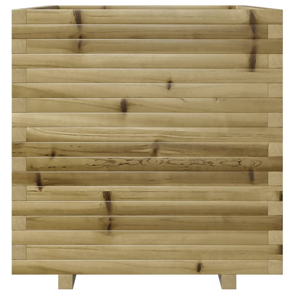 Vassoio per fioriera aiuola rialzata piante fiori terrazza giardino 70 x 70 x 72,5 cm legno di pino impregnato marrone 02_0037840