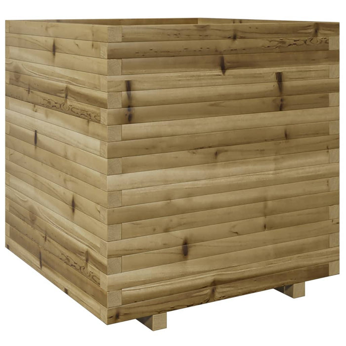 Vassoio per fioriera aiuola rialzata piante fiori terrazza giardino 70 x 70 x 72,5 cm legno di pino impregnato marrone 02_0037840