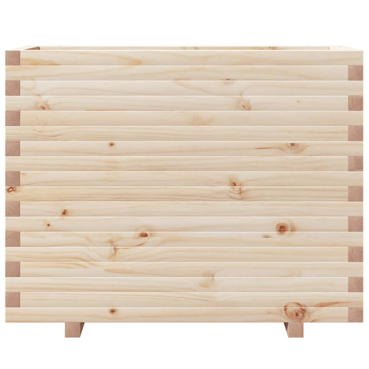 Vassoio per fioriera aiuola rialzata piante fiori terrazza giardino 90 x 40 x 72,5 cm legno di pino massiccio marrone 02_0037998