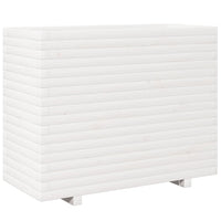 Vassoio per fioriera aiuola rialzata piante fiori terrazza giardino 90 x 40 x 72,5 cm legno di pino massiccio bianco 02_0037999