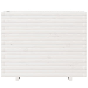 Vassoio per fioriera aiuola rialzata piante fiori terrazza giardino 90 x 40 x 72,5 cm legno di pino massiccio bianco 02_0037999