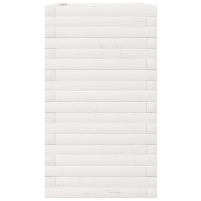 Vassoio per fioriera aiuola rialzata piante fiori terrazza giardino 90 x 40 x 72,5 cm legno di pino massiccio bianco 02_0037999